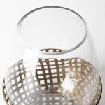 Reena I Small Gold Woven Metal Base Table Candle Holder 13 Reena I Small Gold Woven Metal Base Table Candle Holder