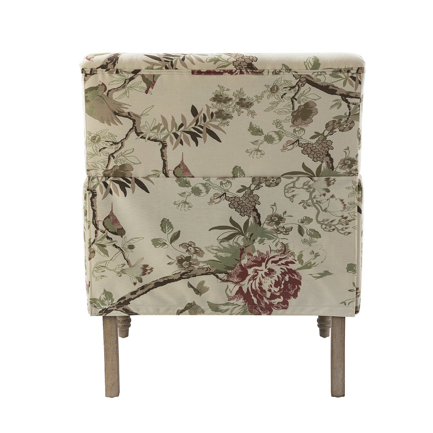 Reggio Floral Glam Nailhead Trim Armchair 4 Reggio Floral Glam Nailhead Trim Armchair - Image 4