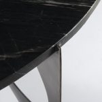 Reinhold III Black Marble Top Iron Coffee Table