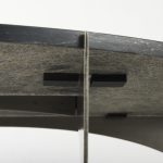 Reinhold III Black Marble Top Iron Coffee Table