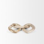 Reinir Beige Marble Chain Link Decorative Object