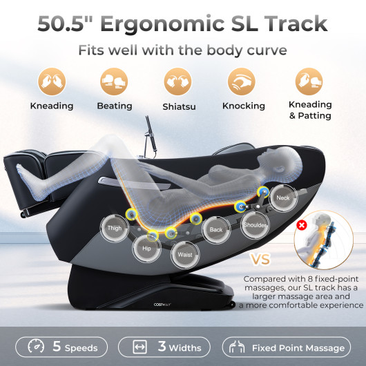 Full Body Massage Chair with Heat, Airbags, and Zero Gravity - Image 7