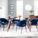 Renee Blue Velvet Copper Metal Contemporary Accent Chair 9 Renee Blue Velvet Copper Metal Contemporary Accent Chair