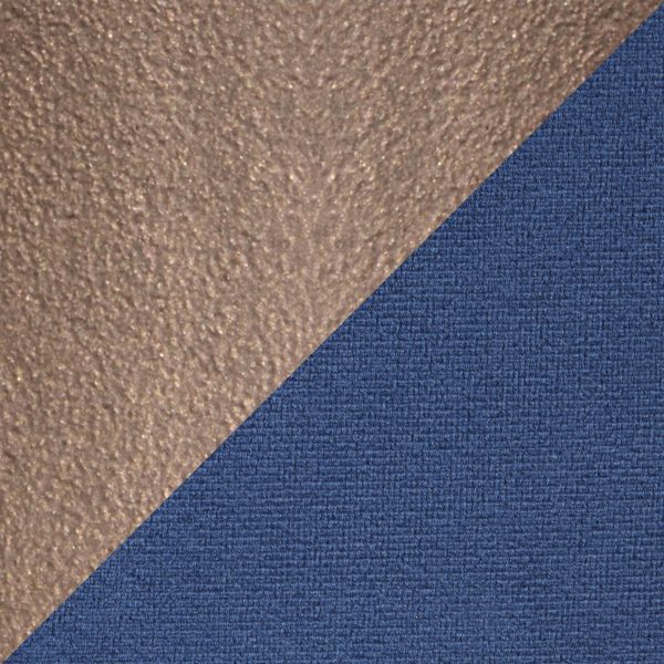 Renee Blue Velvet Copper Metal Contemporary Accent Chair 7