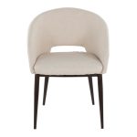 Renee Cream Noise Fabric Copper Contemporary Accent Chair 13 Renee Cream Noise Fabric Copper Contemporary Accent Chair