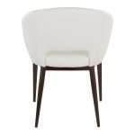 Renee White Faux Leather Copper Contemporary Accent Chair LumiSource 12 Renee White Faux Leather Copper Contemporary Accent Chair LumiSource