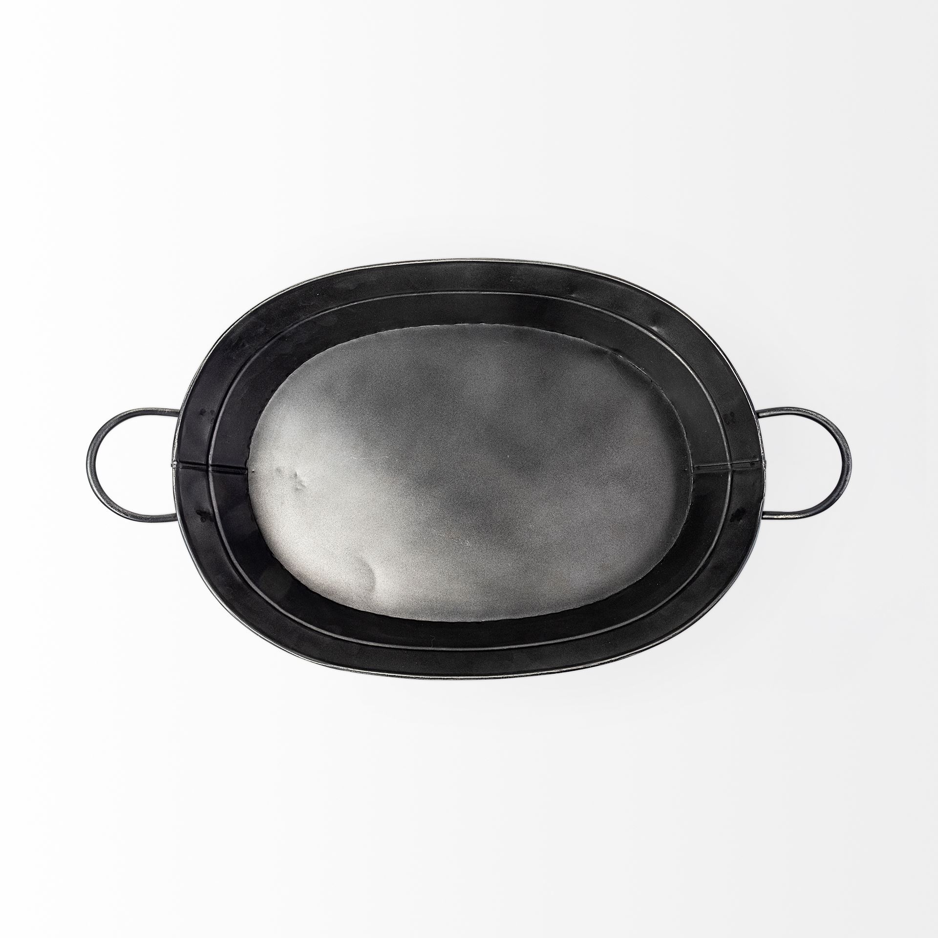 Reno 20L x 14W Black Metal Vintage Inspired Basket 5 Reno 20L x 14W Black Metal Vintage Inspired Basket - Image 5