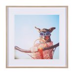 Retro Chihuahua by THE Studio a Framed Art Print Matted under Glass