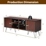 Retro Wooden TV Stand with Storage for TVs up to 65 Inches 26 Retro Wooden TV Stand with Storage for TVs up to 65 Inches