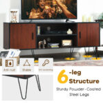 Retro Wooden TV Stand with Storage for TVs up to 65 Inches 27 Retro Wooden TV Stand with Storage for TVs up to 65 Inches