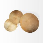 Reva I (Large) 24L x 24W Gold Round Top Cast Aluminum Accent Table