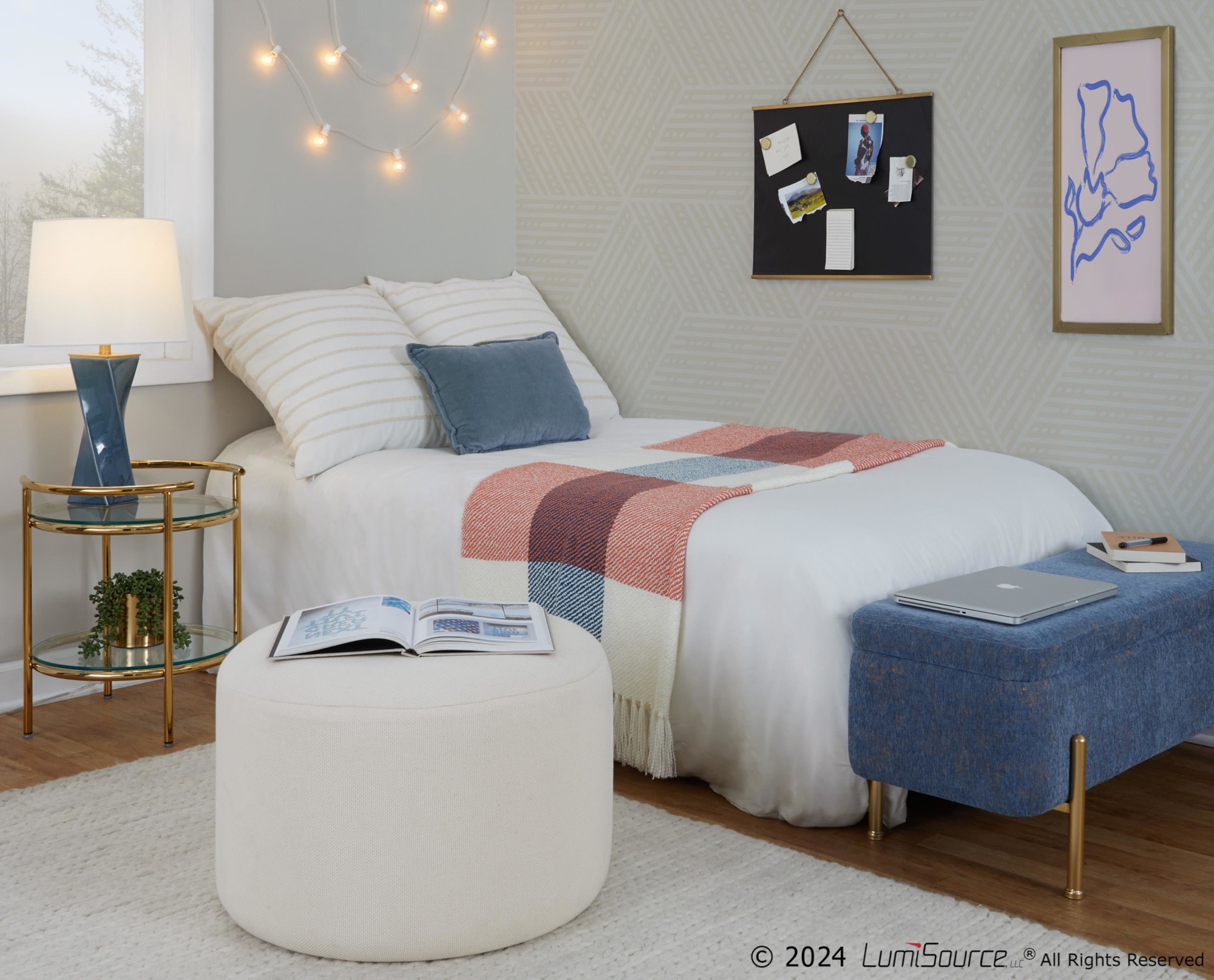 Rhonda Contemporary Gold and Glass Tiered Side Table 1 Rhonda Contemporary Gold and Glass Tiered Side Table