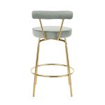Rhonda Gold and Green Art Deco Counter Stools (Set of 2) 25 Rhonda Gold and Green Art Deco Counter Stools (Set of 2)