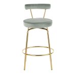 Rhonda Gold and Green Art Deco Counter Stools (Set of 2) 26 Rhonda Gold and Green Art Deco Counter Stools (Set of 2)