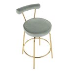 Rhonda Gold and Green Art Deco Counter Stools (Set of 2) 27 Rhonda Gold and Green Art Deco Counter Stools (Set of 2)