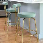 Rhonda Gold and Green Art Deco Counter Stools (Set of 2) 15 Rhonda Gold and Green Art Deco Counter Stools (Set of 2)