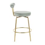 Rhonda Gold and Green Art Deco Counter Stools (Set of 2) 23 Rhonda Gold and Green Art Deco Counter Stools (Set of 2)