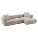 Mocha Boucle Mid-Century Modern Sectional Sofa 15 Mocha Boucle Mid-Century Modern Sectional Sofa