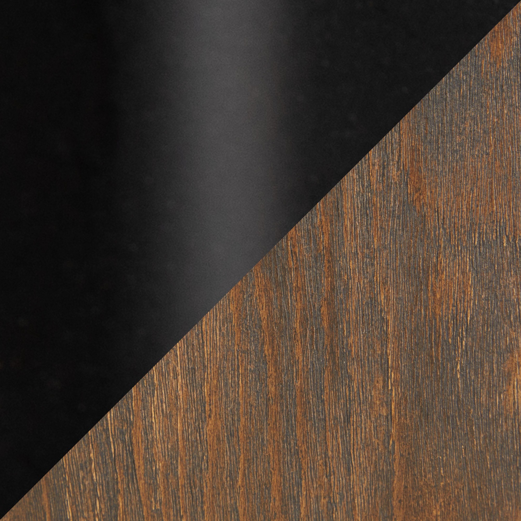 Riley Farmhouse Black Metal and Walnut Wood Adjustable Office Chair 8 Riley Farmhouse Black Metal and Walnut Wood Adjustable Office Chair - Image 8