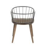 Riley Farmhouse Dark Walnut and Black Arm Chairs (Set of 2) 13 Riley Farmhouse Dark Walnut and Black Arm Chairs (Set of 2)