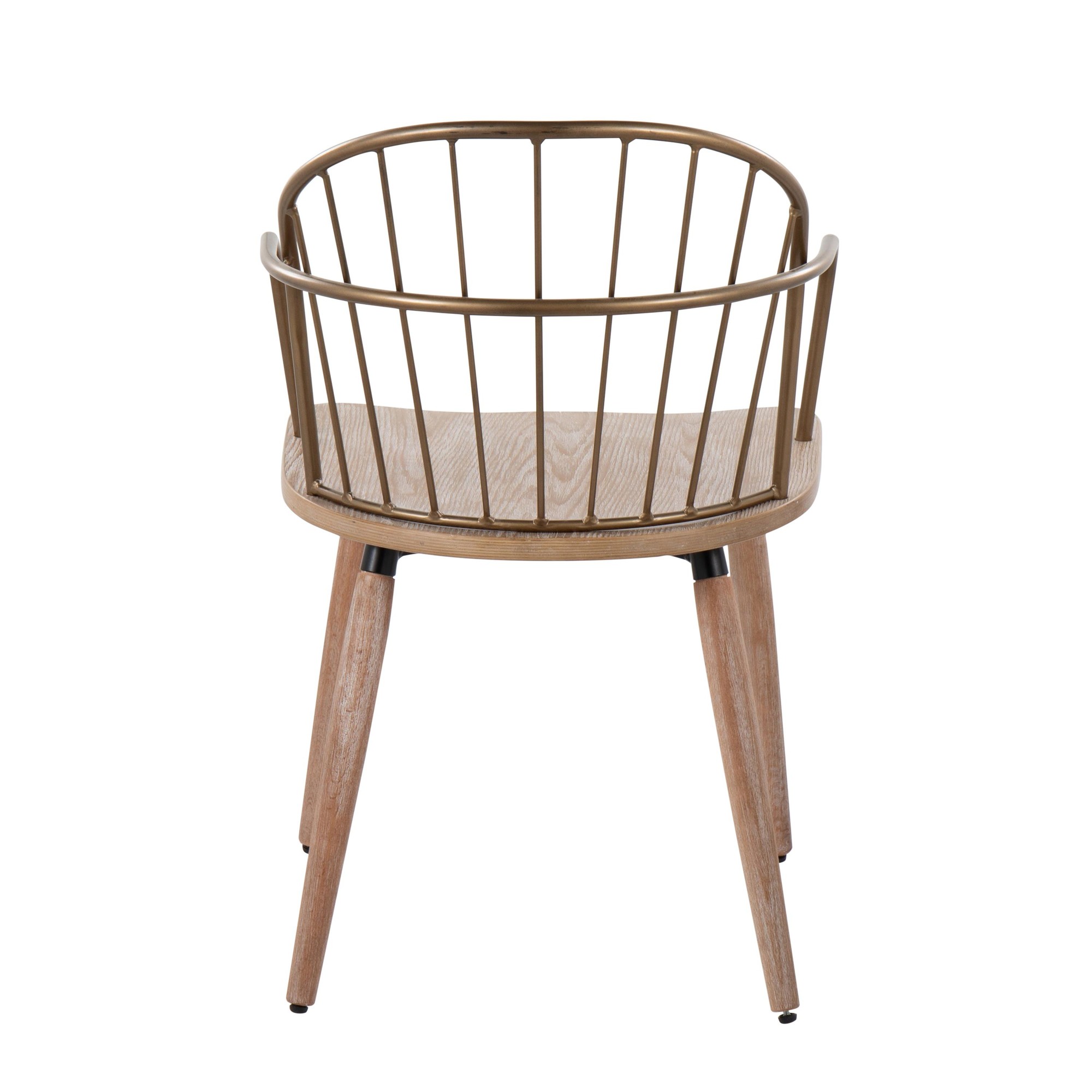 Riley Farmhouse Whitewashed Wood Spindle Back Dining Chair 6 Riley Farmhouse Whitewashed Wood Spindle Back Dining Chair - Image 6