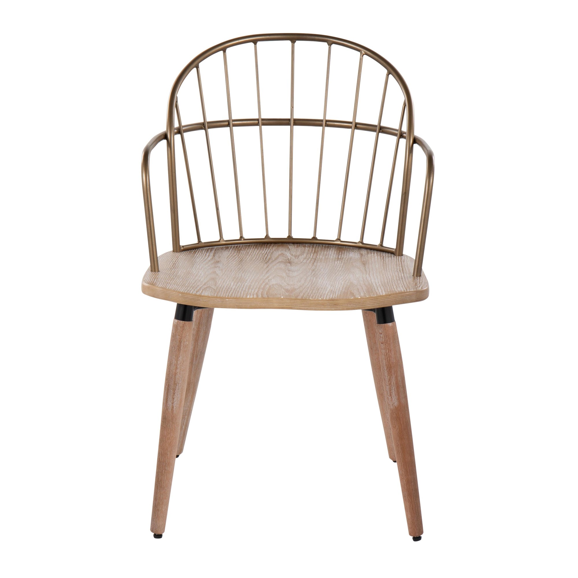 Riley Farmhouse Whitewashed Wood Spindle Back Dining Chair 7 Riley Farmhouse Whitewashed Wood Spindle Back Dining Chair - Image 7