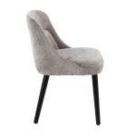 Rina Mid-Century Modern Black Wood Grey Fabric Chairs (Set of 2) 17 Rina Mid-Century Modern Black Wood Grey Fabric Chairs (Set of 2)