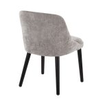 Rina Mid-Century Modern Black Wood Grey Fabric Chairs (Set of 2) 18 Rina Mid-Century Modern Black Wood Grey Fabric Chairs (Set of 2)