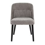 Rina Mid-Century Modern Black Wood Grey Fabric Chairs (Set of 2) 20 Rina Mid-Century Modern Black Wood Grey Fabric Chairs (Set of 2)