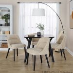 Rina Mid-Century Modern Black and Light Brown Dining Chairs (Set of 2) 14 Rina Mid-Century Modern Black and Light Brown Dining Chairs (Set of 2)
