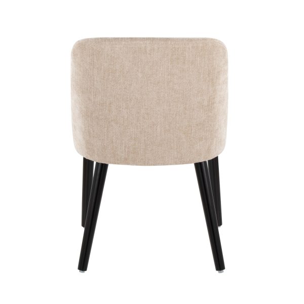 Rina Mid Century Modern Black and Light Brown Dining Chairs Set of 2 8