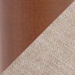 Rina Mid-Century Modern Walnut and Light Brown Chairs (Set of 2)