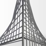 Risley 8L x 8W Gray Metal Triangular Decorative Object