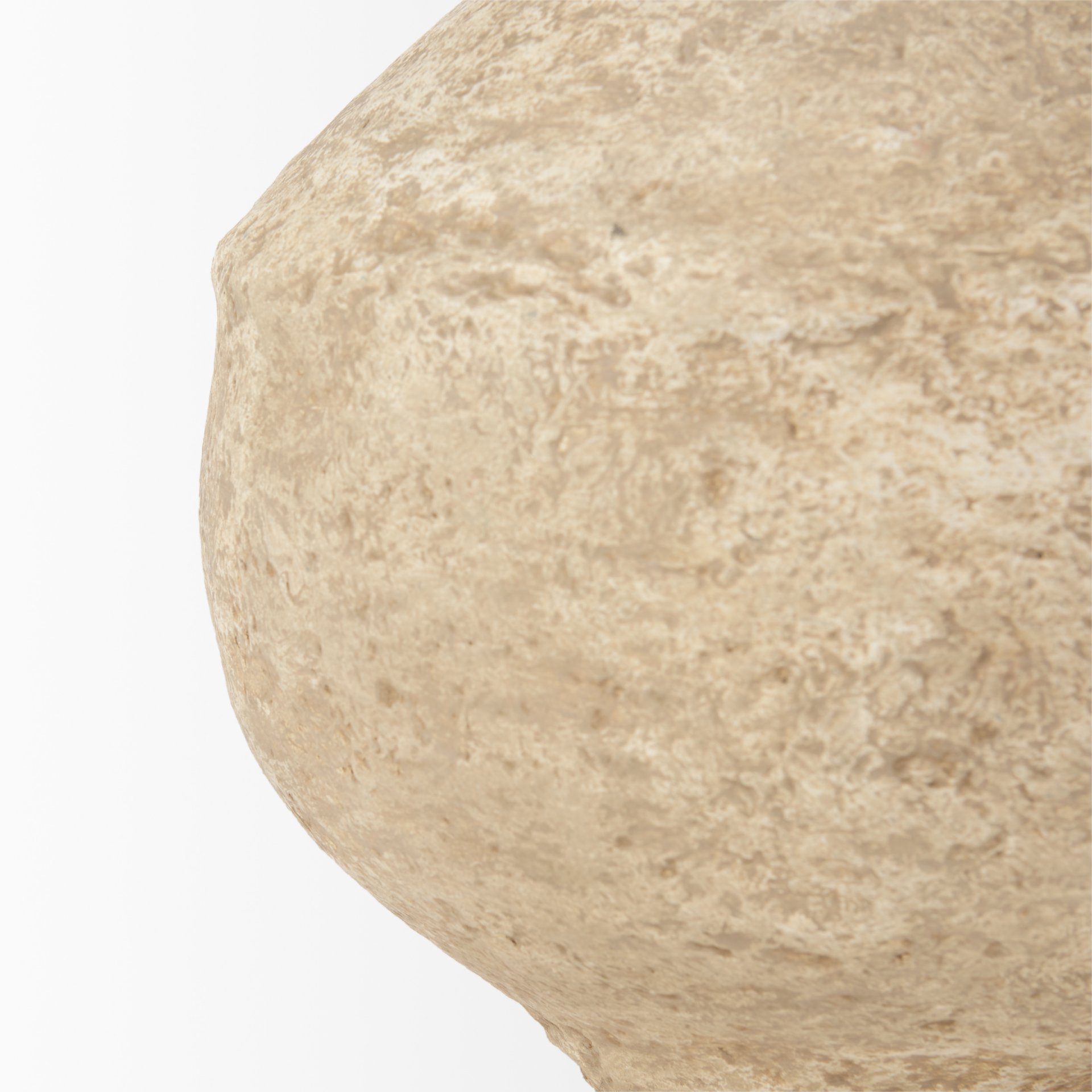 Ritu Large Beige Paper Mache Pot Vase 7 Ritu Large Beige Paper Mache Pot Vase - Image 7