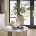 Ritu Small Beige Paper Mache Pot Vase