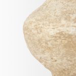 Ritu Small Beige Paper Mache Pot Vase