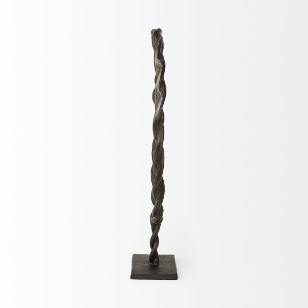 Rizwan Large Black Aluminum Braided Circular Object 3