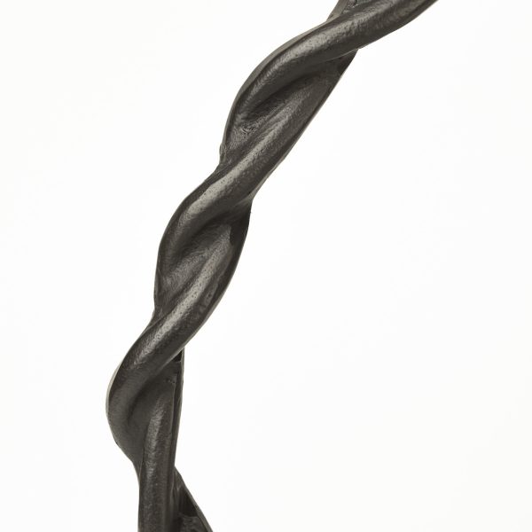 Rizwan Large Black Aluminum Braided Circular Object 6