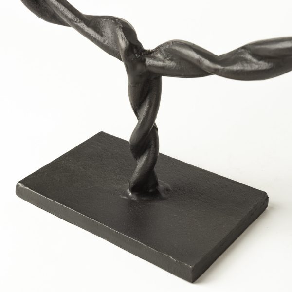 Rizwan Large Black Aluminum Braided Circular Object 7