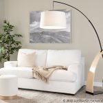 Robyn Mid-Century Modern Arched Floor Lamp Natural Wood Linen Shade 19 Robyn Mid-Century Modern Arched Floor Lamp Natural Wood Linen Shade