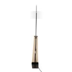Robyn Mid-Century Modern Arched Floor Lamp Natural Wood Linen Shade 24 Robyn Mid-Century Modern Arched Floor Lamp Natural Wood Linen Shade