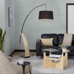 Robyn Mid-Century Modern Black Linen Shade Floor Lamp 21 Robyn Mid-Century Modern Black Linen Shade Floor Lamp