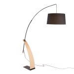 Robyn Mid-Century Modern Black Linen Shade Floor Lamp 25 Robyn Mid-Century Modern Black Linen Shade Floor Lamp
