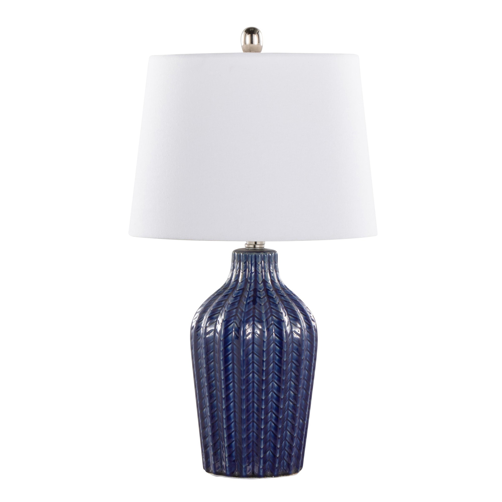 Rockwell 23 Contemporary Dark Blue Table Lamps (Set of 2) 3 Rockwell 23 Contemporary Dark Blue Table Lamps (Set of 2) - Image 3