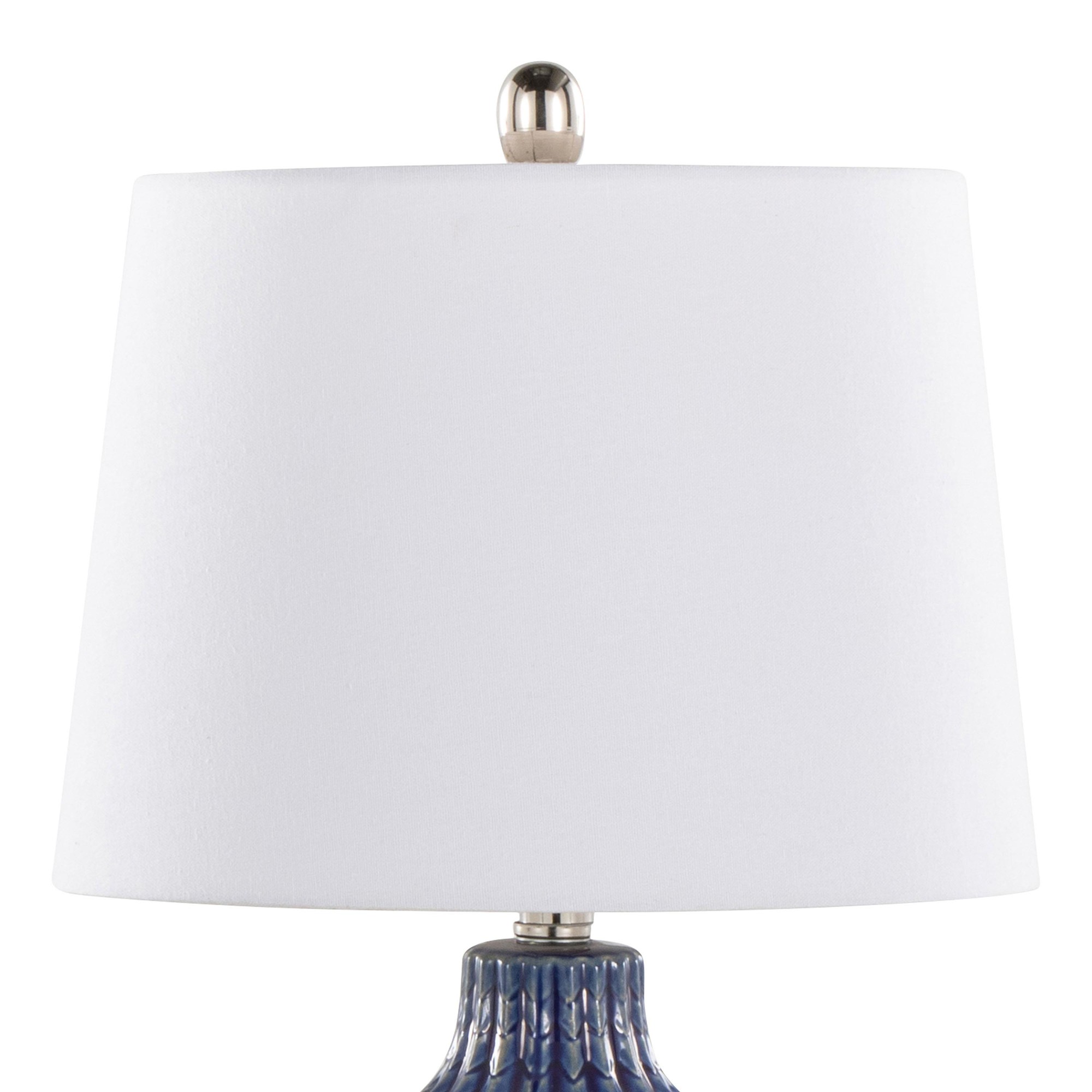 Rockwell 23 Contemporary Dark Blue Table Lamps (Set of 2) 4 Rockwell 23 Contemporary Dark Blue Table Lamps (Set of 2) - Image 4
