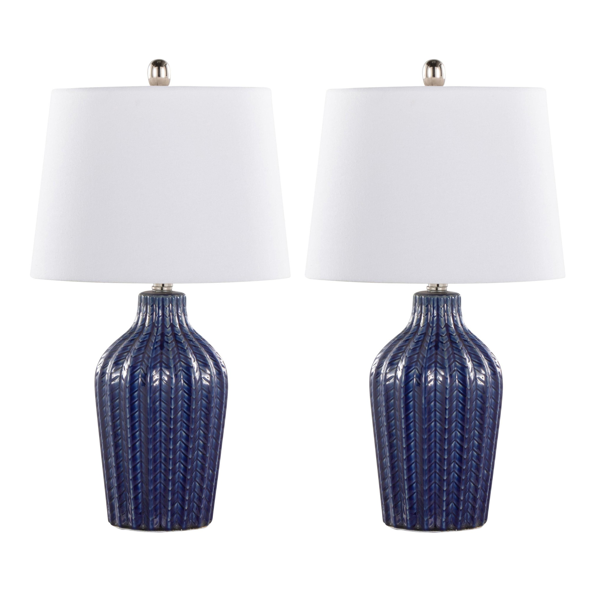 Rockwell 23 Contemporary Dark Blue Table Lamps (Set of 2) 1 Rockwell 23 Contemporary Dark Blue Table Lamps (Set of 2)