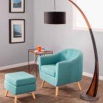 Rockwell Teal Mid-Century Modern Accent Chair