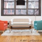 Rockwell Teal Mid-Century Modern Accent Chair