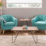 Rockwell Teal Mid-Century Modern Accent Chair
