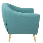 Rockwell Teal Mid-Century Modern Accent Chair